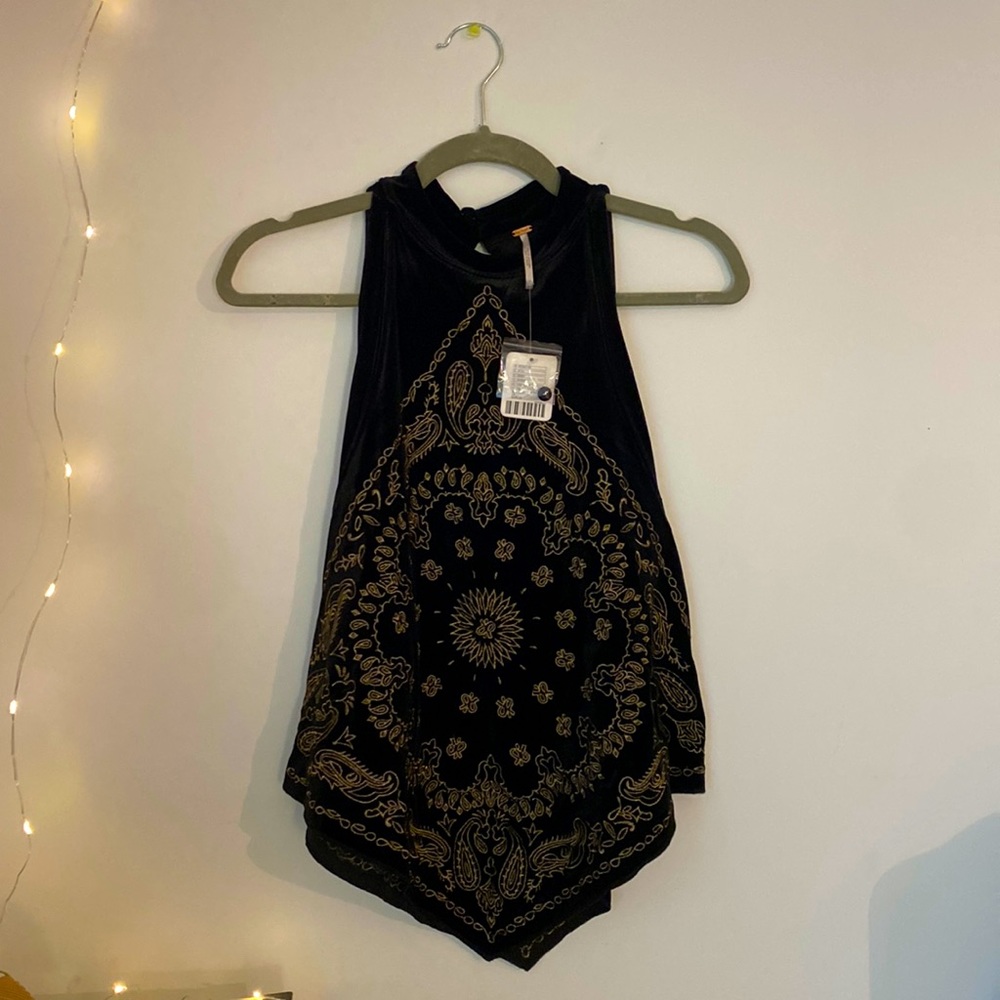 free people bandana sleeveless top